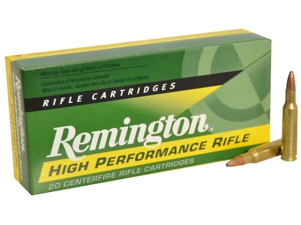 Remington High Performance Rifle Ammunition 222 Remington 50 Grain Pointed Soft Point 500 rounds