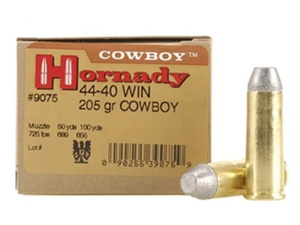 Hornady Frontier Ammunition 44-40 WCF 205 Grain Lead Flat Nose 500 rounds