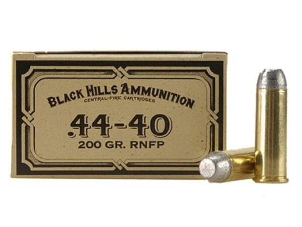 Black Hills Cowboy Action Ammunition 44-40 WCF 200 Grain Lead Flat Nose 500 rounds