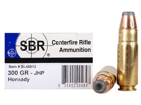 SBR Ammunition 458 SOCOM 300 Grain Hornady InterLock Jacketed Hollow Point 500 rounds