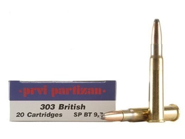 Prvi Partizan Ammunition 303 British 150 Grain Soft Point 500 rounds