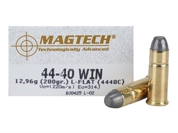 Magtech Cowboy Action Ammunition 44-40 WCF 200 Grain Lead Flat Nose 500 rounds