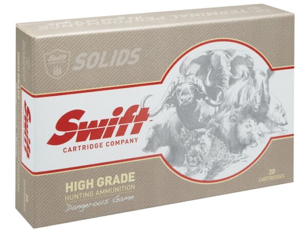 Swift High Grade Dangerous Game Hunting Ammunition 416 Rigby 400 Grain Swift Break-Away