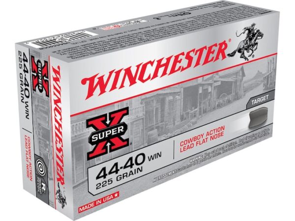 Winchester USA Cowboy Ammunition 44-40 WCF 225 Grain Lead Flat Nose 500 rounds