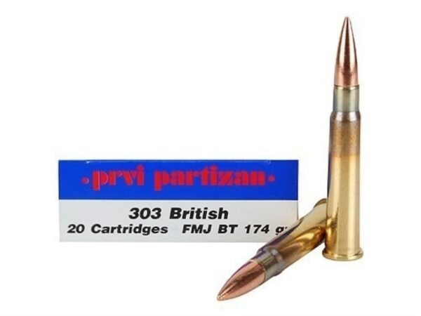 Prvi Partizan Ammunition 303 British 174 Grain Full Metal Jacket Boat Tail 500 rounds