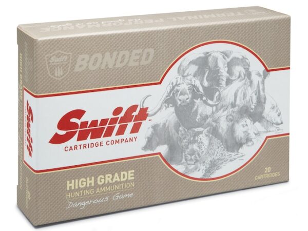 Swift High Grade Dangerous Game Hunting Ammunition 416 Remington Magnum 400 Grain Swift A-Frame 100 round