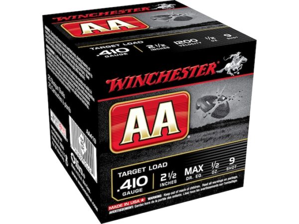 Winchester AA Target Ammunition 410 Bore 2-1/2" 1/2 oz #9 Shot 1000 round