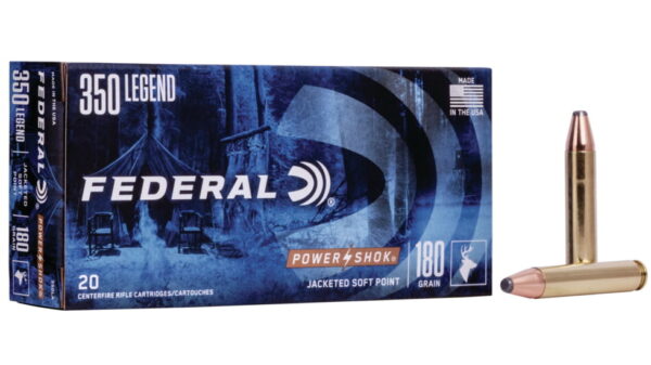 Federal Premium Power-Shok .350 Legend 180 grain Soft Point Centerfire Rifle Ammunition 500 ROUNDS