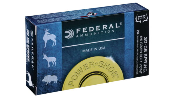 Federal Premium Power-Shok .30-30 Winchester 125 grain Jacketed Hollow Point Centerfire Rifle Ammunition 500 RDS