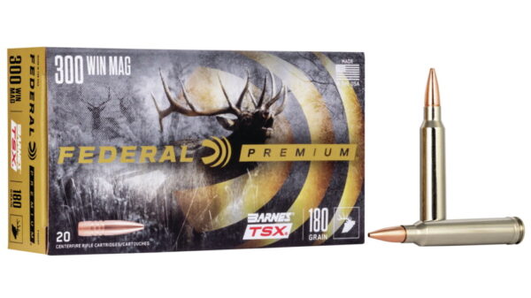 Federal Premium BARNES TSX .300 Winchester Magnum 180 grain Barnes Triple-Shock X Centerfire Rifle Ammunition 500 ROUNDS