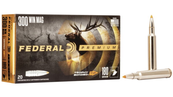 Federal Premium VITAL-SHOK .300 Winchester Magnum 180 grain Trophy Bonded Tip Centerfire Rifle Ammunition