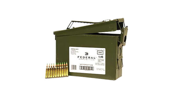 New! Federal 5.56x45mm NATO 62 Grain Full Metal Jacket Boat Tail Brass Cased Centerfire Rifle Ammunition XM855LC1AC1 500 ROUNDS