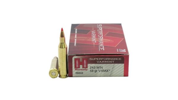 Hornady Superformance .243 Winchester 58 Grain V-MAX Centerfire Rifle Ammunition 500 ROUNDS