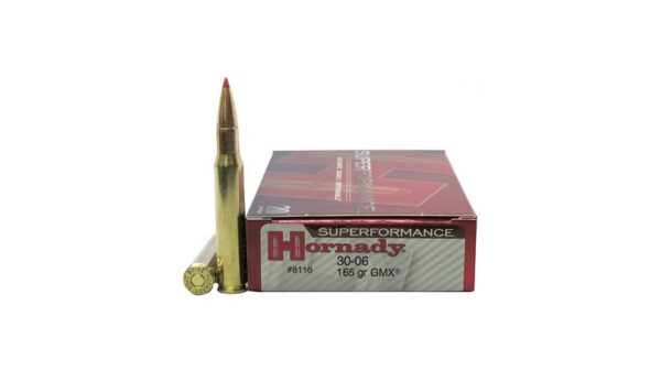 Hornady Superformance .30-06 Springfield 165 Grain Gilding Metal eXpanding Centerfire Rifle Ammunition 8116 Caliber: .30-06 Springfield, Number of Rounds: 500