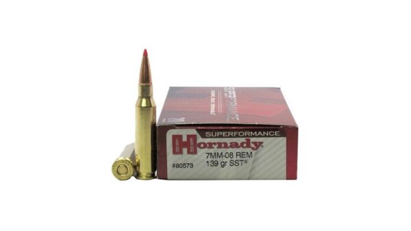 Hornady Superformance 7mm-08 Remington 139 Grain Super Shock Tip Centerfire Rifle Ammunition 80573 Caliber: 7mm-08 Remington, Number of Rounds: 500