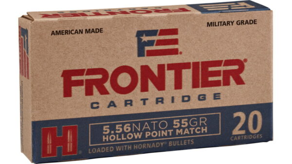 Hornady Frontier 5.56x45mm NATO 55 Grain Hollow Point Centerfire Rifle Ammunition 500 RDS