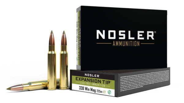 Nosler .338 Winchester Magnum E-Tip 225 grain Brass Cased 300 rounds