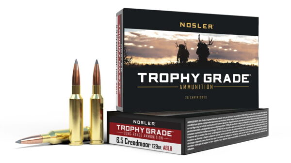 Nosler 6.5mm Creedmoor 129 Grain AccuBond Long Range Brass Cased Centerfire Rifle Ammunition 60091  500 ROUNDS