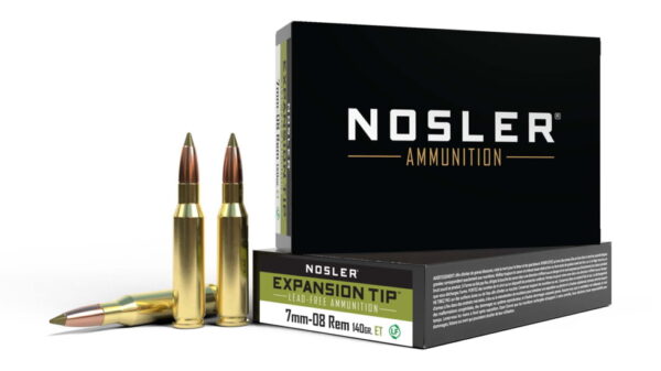 Nosler 7mm-08 Remington E-Tip 140 grain Brass Cased Rifle Ammunition 40033 Caliber: 7mm-08 Remington, Number of Rounds: 500