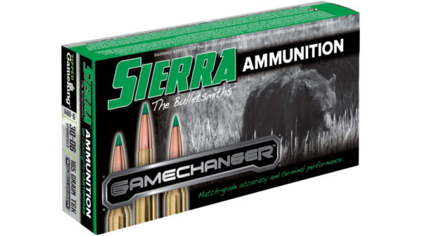 Sierra GameChanger .30-06 Springfield 165 grain Sierra Tipped GameKing Brass Centerfire Rifle Ammunition 5OO RDS