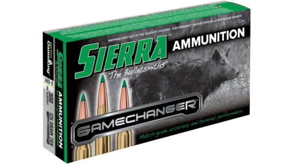 Sierra GameChanger .300 AAC Blackout 125 grain Sierra Tipped GameKing Brass Centerfire Rifle Ammunition 500 RDS