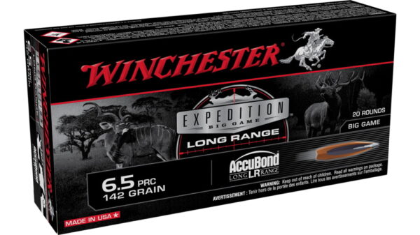 Winchester Winchester Expedition Big Game Long Range 6.5 PRC 142 Grain Accubond LR Rifle Ammunition S65PLR Caliber 500 ROUNDS