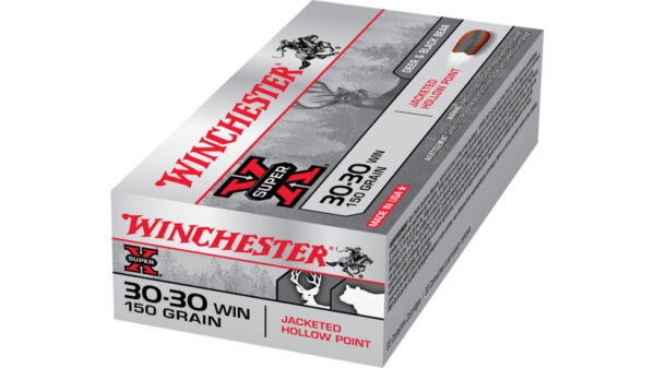 Winchester SUPER-X RIFLE .30-30 Winchester 150 grain Jacketed Hollow Point Brass Cased Centerfire Rifle Ammunition 500 RDS - Image 4